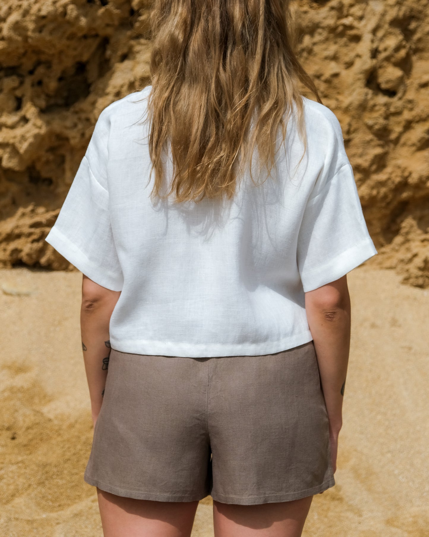 Szorty damskie Marre | Khaki