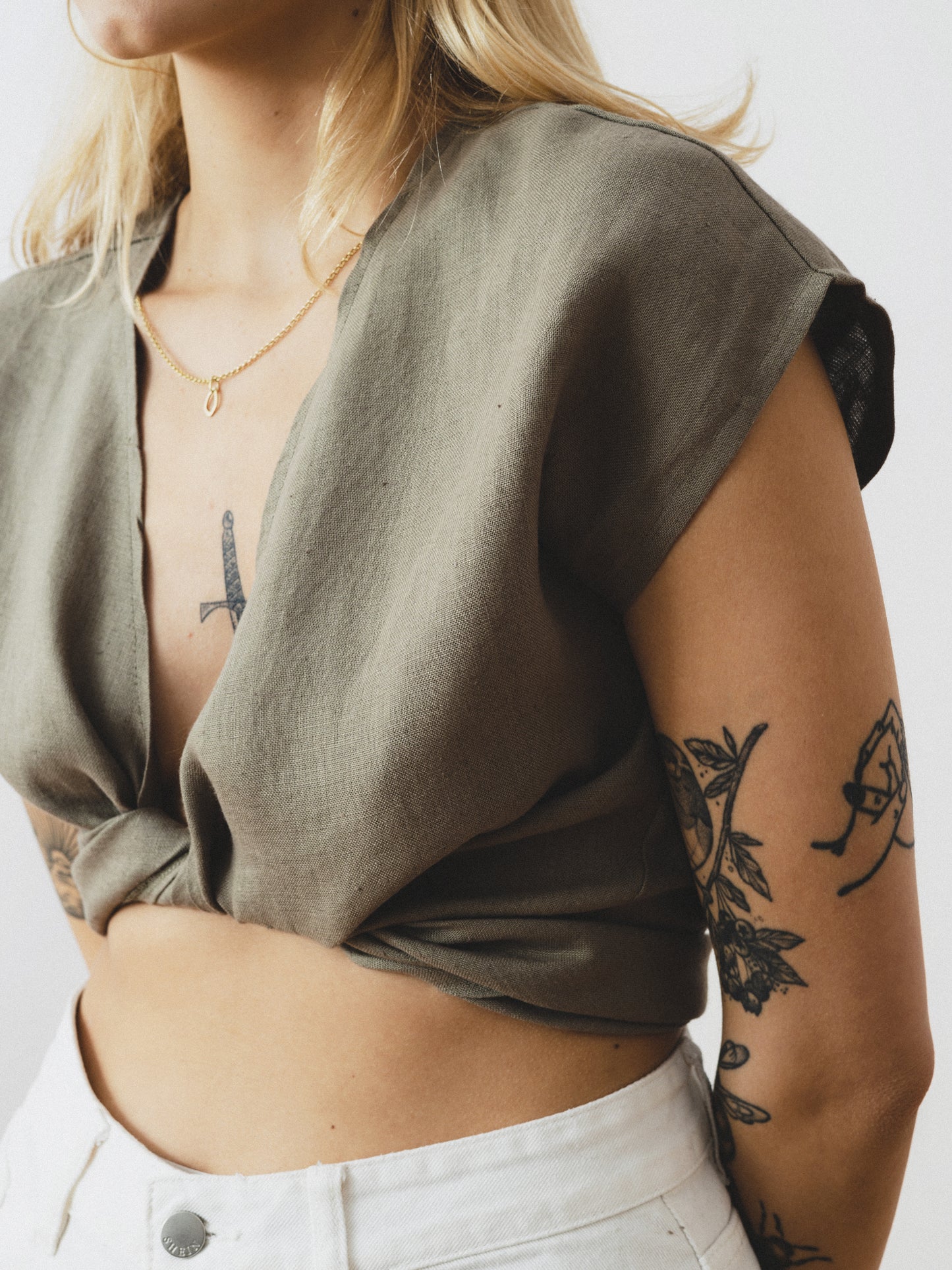 Top damski Kaya | Khaki
